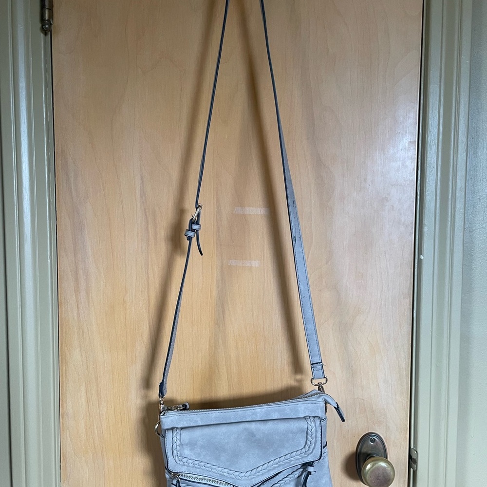 Gray Crossbody Bag